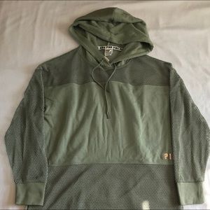 NWT VICTORIA'S SECRET PINK GRAPHIC HOODIE MESH M